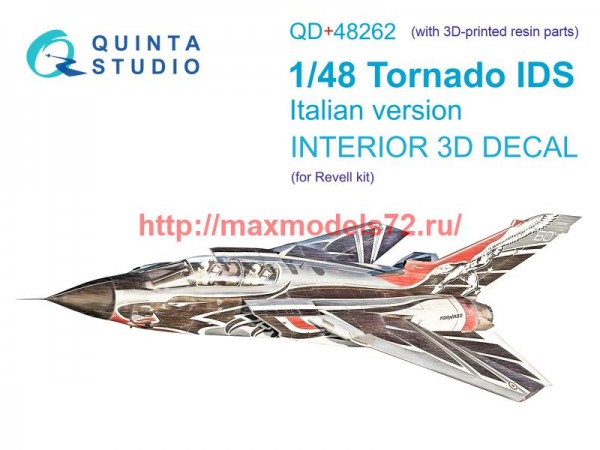 QD+48262   3D Декаль интерьера кабины Tornado IDS Italian (Revell) (с 3D-печатными деталями) (thumb73646)